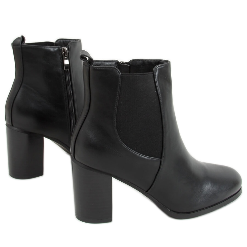 Botas clássicas de salto alto por Elvira Black preto