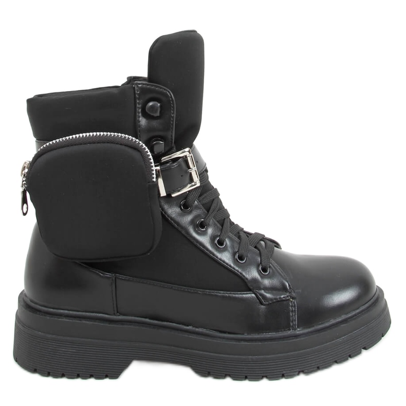 Botas militares com bolsa Baku Black preto