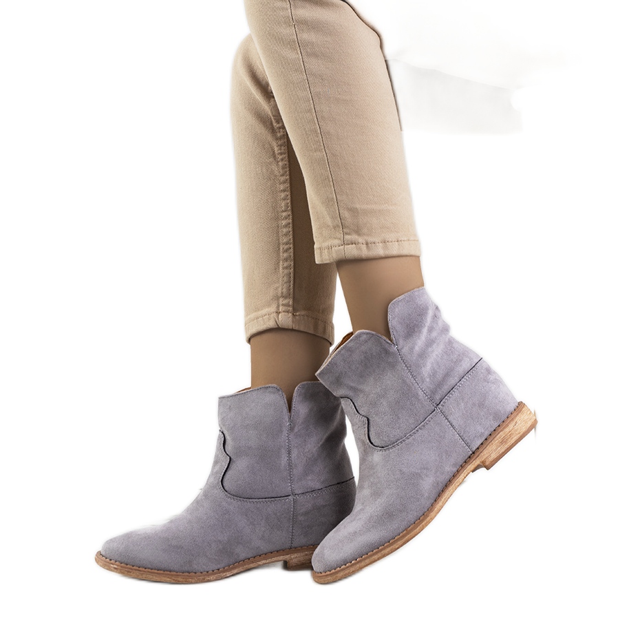 Botins cinza best sale