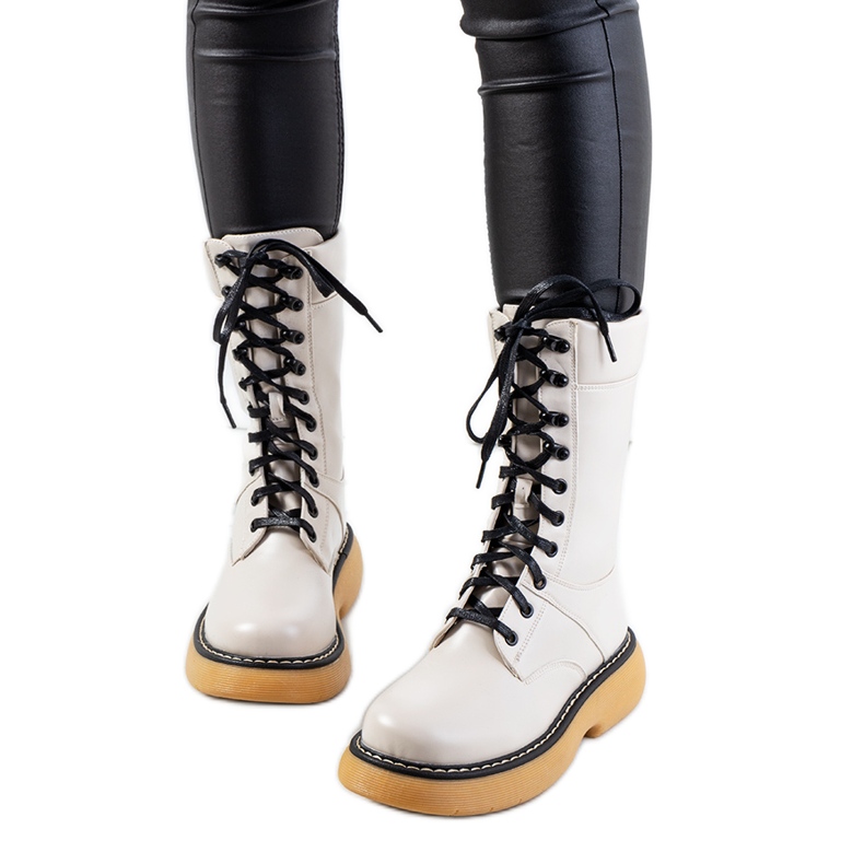 Botas bege da Redel Botas bege da Redel