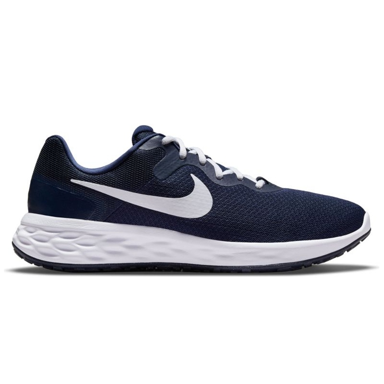 Tênis de corrida Nike Revolution 6 Next Nature M DC3728-401 branco azul marinho