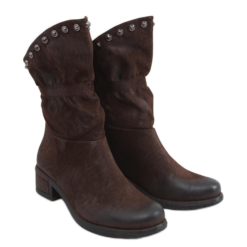 Botas femininas Parri Brown castanho