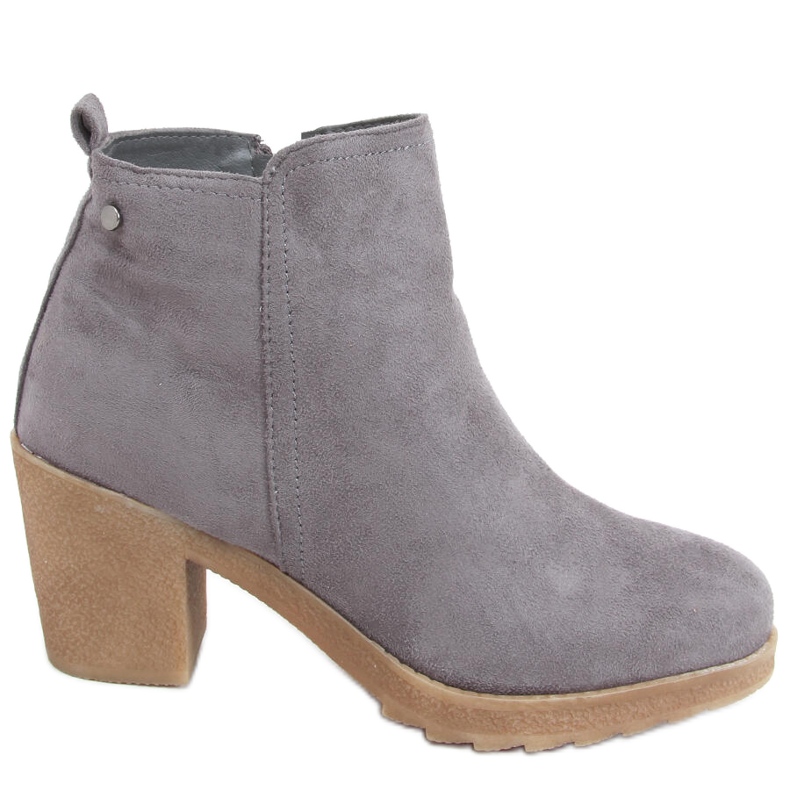 Botas de salto largo da Wimko Grey cinza