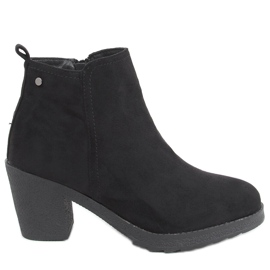 Botas Wimko Black de salto largo preto
