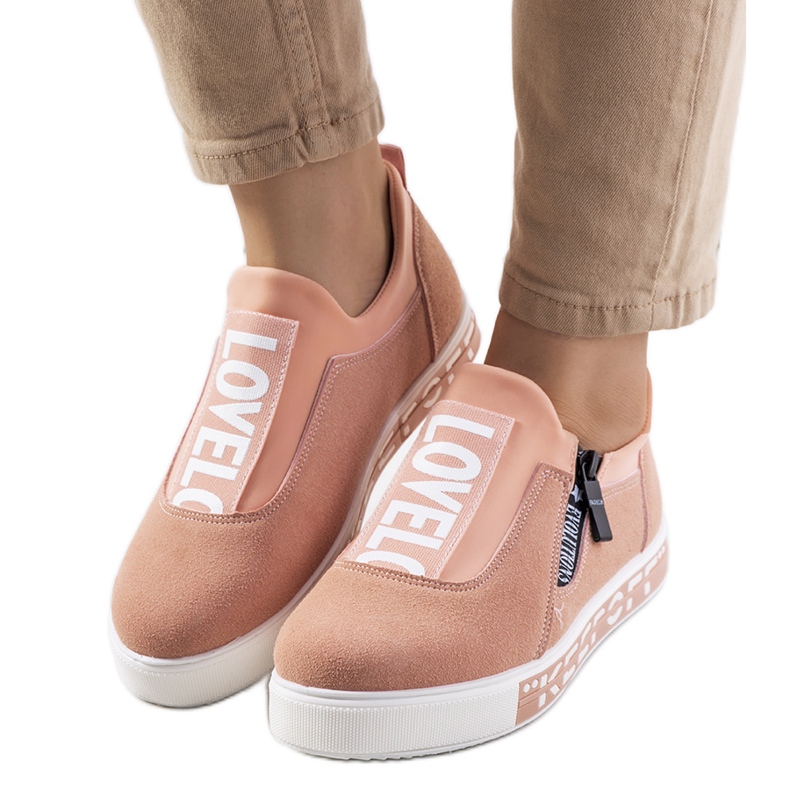 Lovelo Tênis slip on rosa