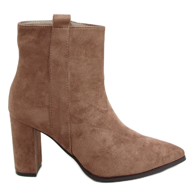 Clássico salto alto Titina Khaki bege