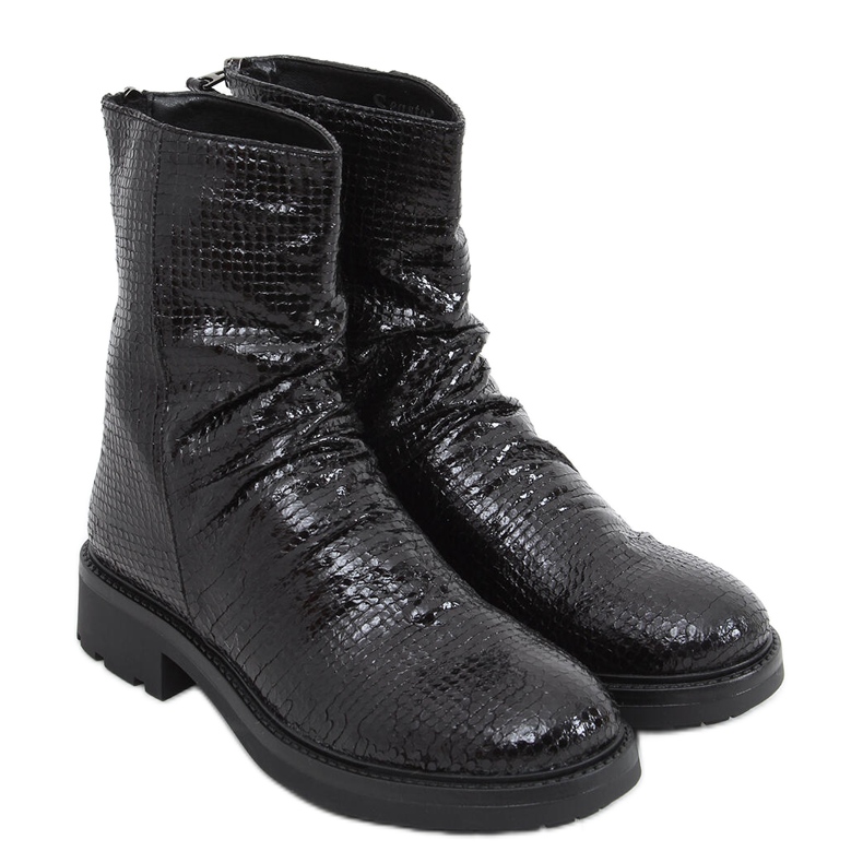 Botas femininas Gunn Black preto