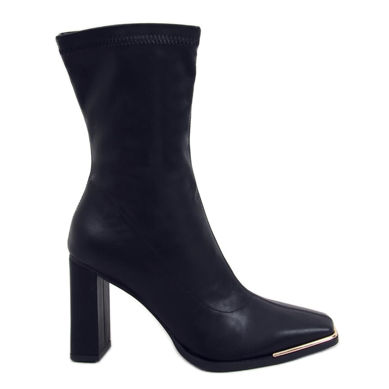 Botas Luna Black de salto alto preto