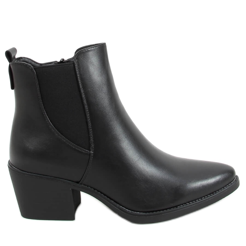 Bota cano baixo Melba Black preto