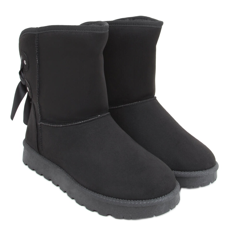 Botas de neve Emusy com arcos Stella Black preto Botas de neve Emusy com arcos Stella Black preto