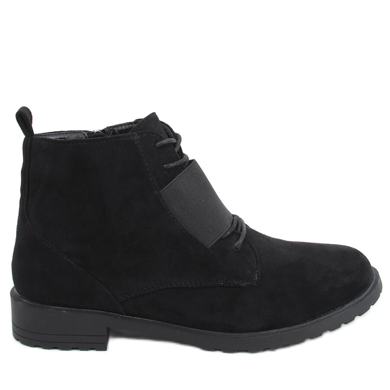 Botas amarradas Anja Black preto