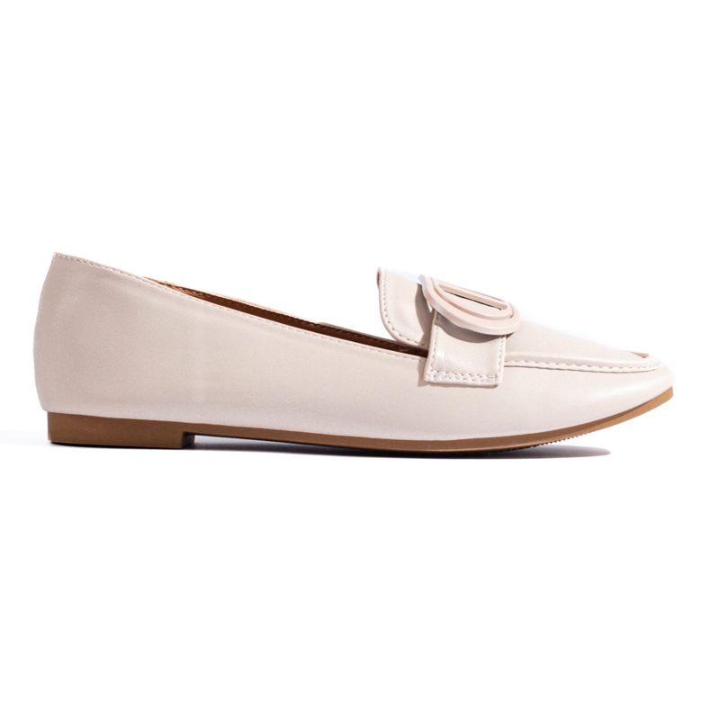 Mocassins femininos elegantes em bege Shelovet