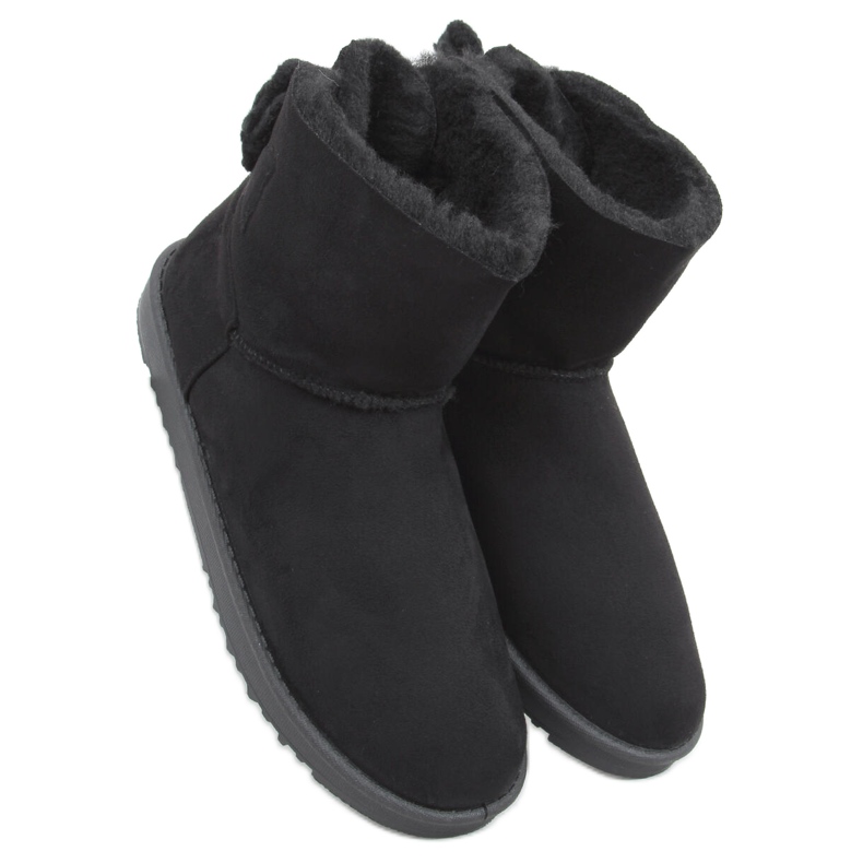 Emusy com laço de lã Kelly Black preto