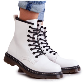 PG1 Botas Femininas Botas Combinadas Brancas Lavita branco