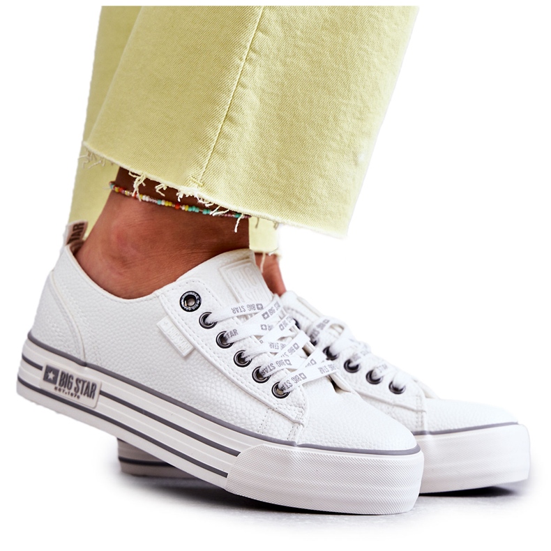 Tênis feminino baixo Big Star KK274014 Branco
