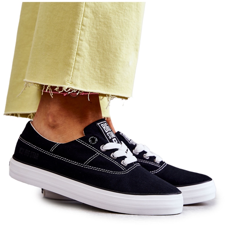 Tênis feminino de pano Big Star KK274019 preto