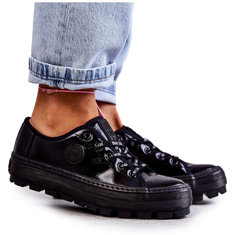 Tênis Lacado da Moda Big Star KK274044 Preto