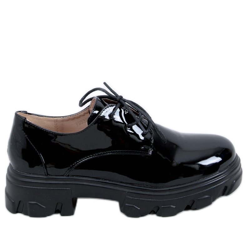 PA1 Mocassim Pragma Black com solado alto preto