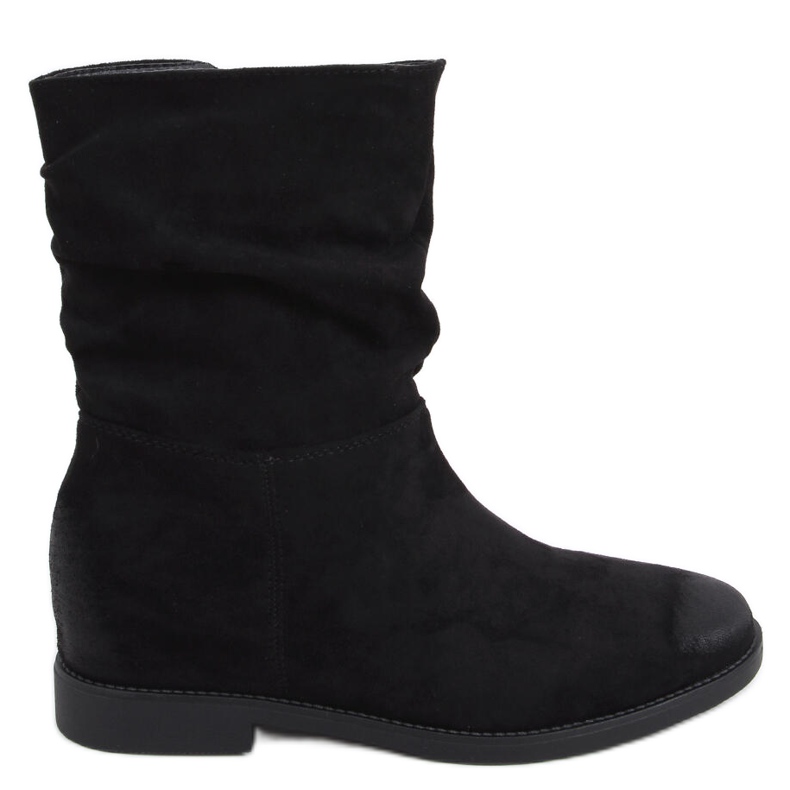 Botas em uma cunha escondida Bansi Black preto