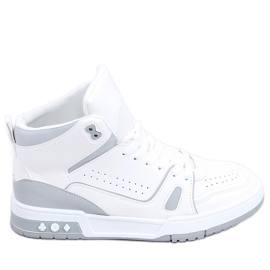 PA1 Liam Grey Tênis de tornozelo branco cinza