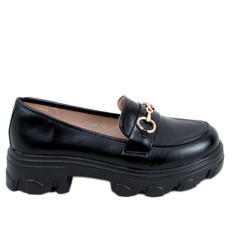 PA1 Mocassins de sola alta Eloise Black preto