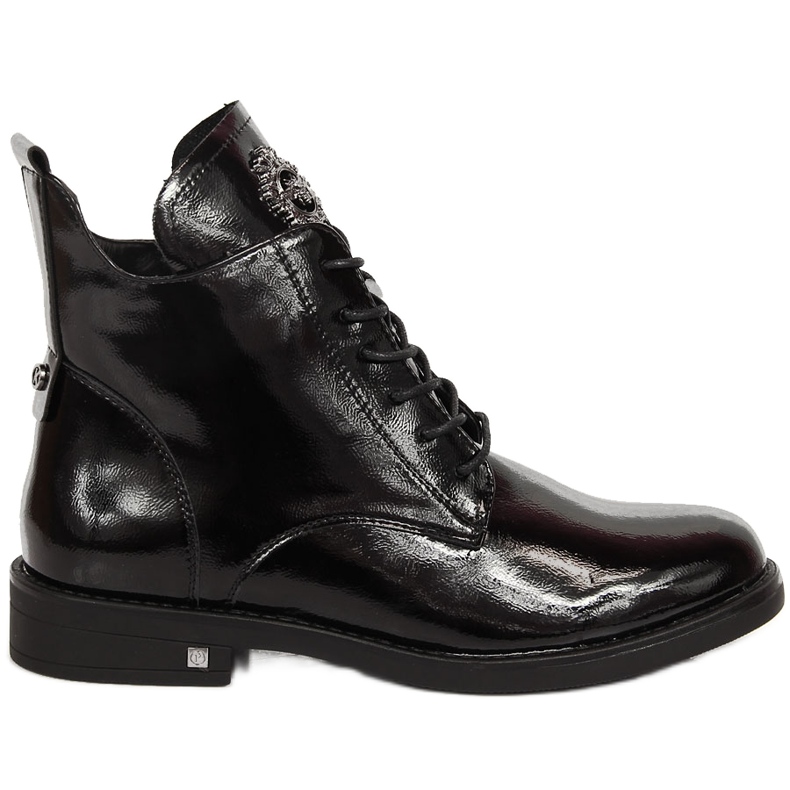Botas isolantes lacadas pretas de mulher Potocki preto