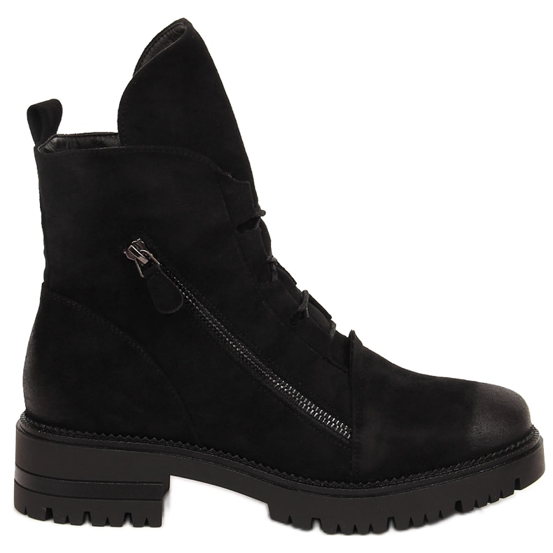 Botas pretas de mulher com fecho, Potocki preto