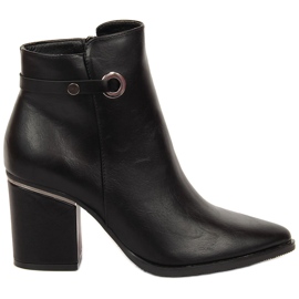 Botas femininas pretas Potocki com isolamento no poste preto