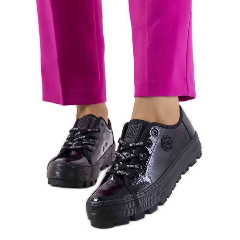 Tênis lacado preto Big Star KK274044