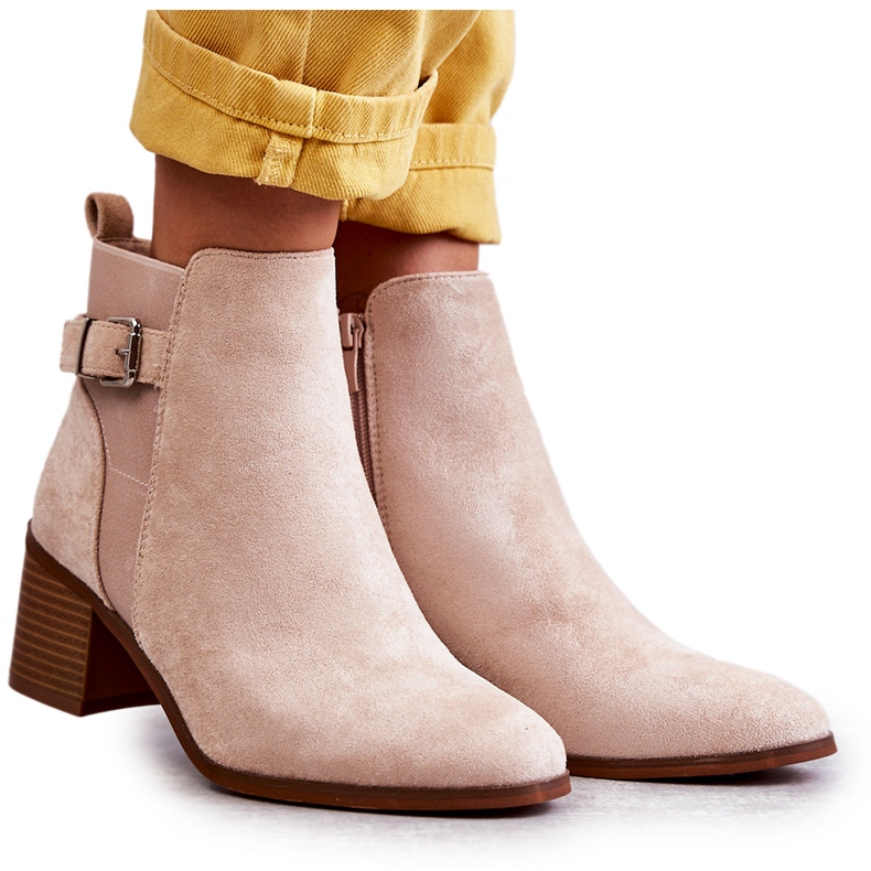 PS1 Botas de camurça em um post Beige Vannes bege PS1 Botas de camurça em um post Beige Vannes bege