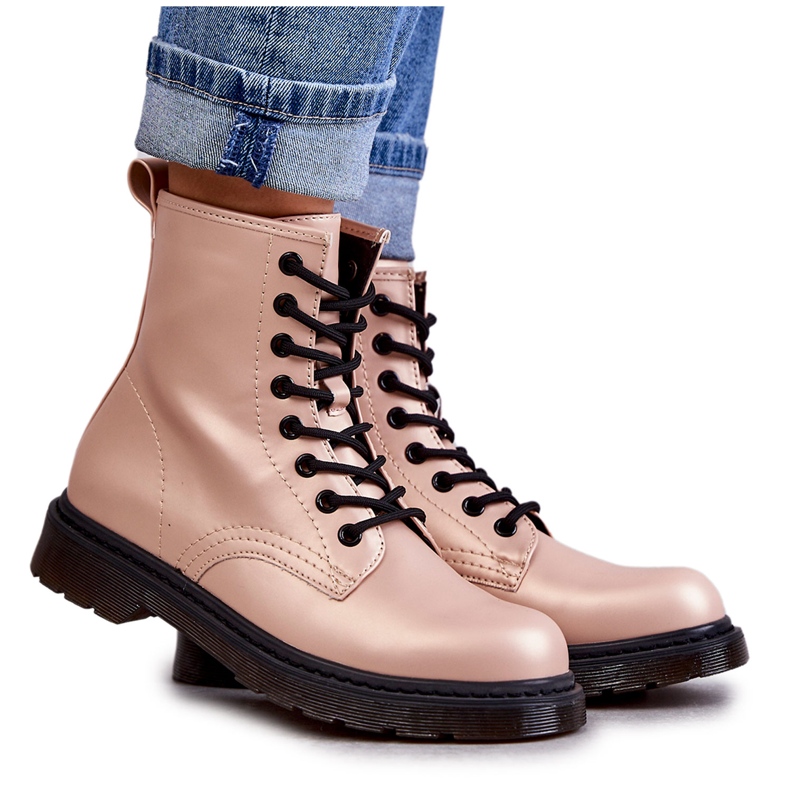 PG1 Botas femininas amarradas Lavita rosa