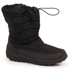 Botas de neve acolchoadas pretas Big Star W INT1750 preto Botas de neve acolchoadas pretas Big Star W INT1750 preto