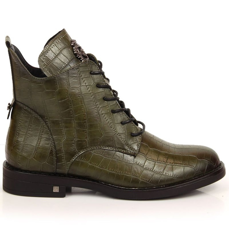 Botas quentes crocodilo Potocki W WOL92D verde