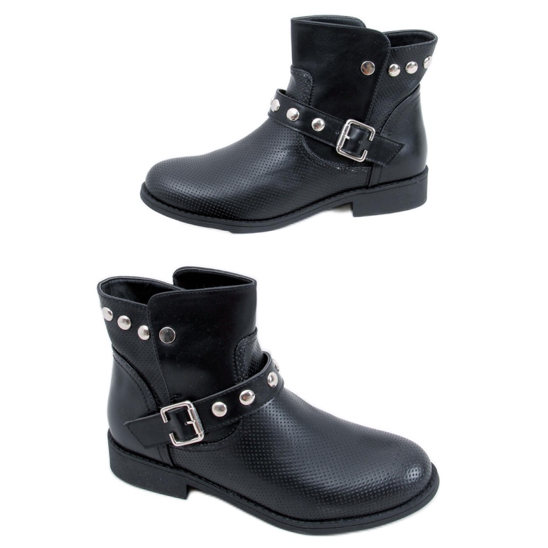Botas rasas Cressida pretas para mulher preto
