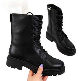 Botas pretas de mulher eVento preto