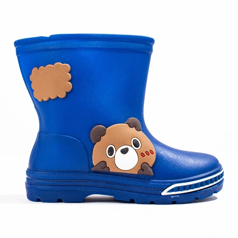 Botas Wellington infantis azuis baixas azul