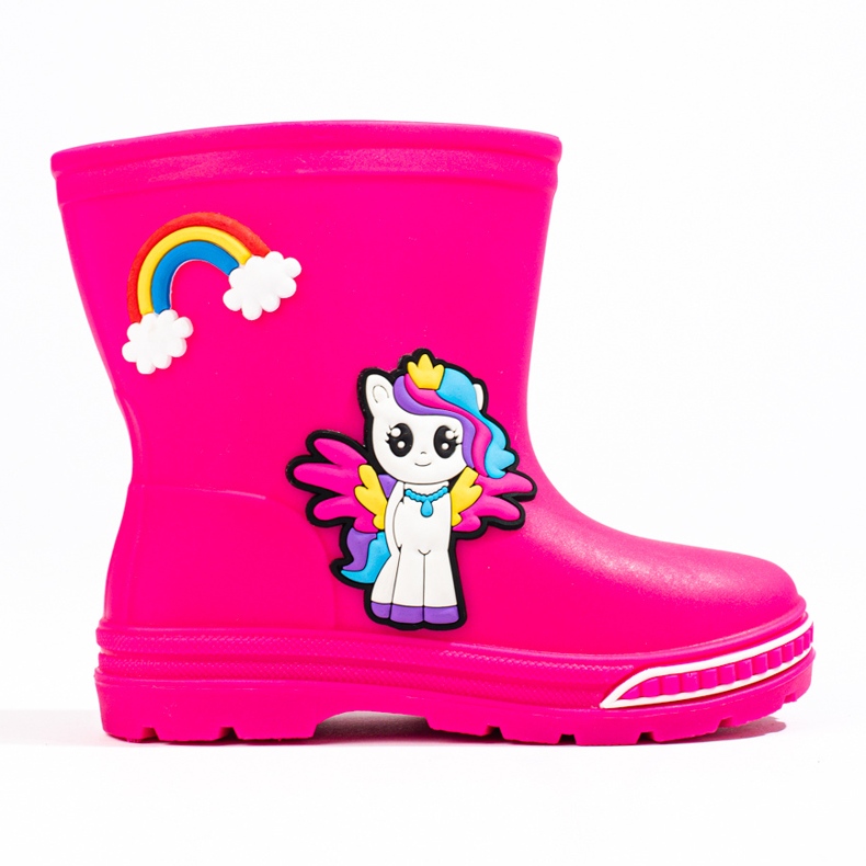 Shelovet botas de chuva para meninas rosa