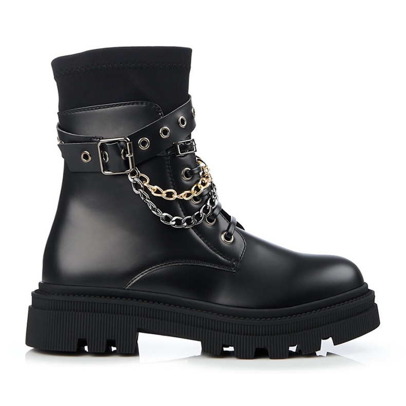 Trabalhadoras femininas com correntes Shelovet preto