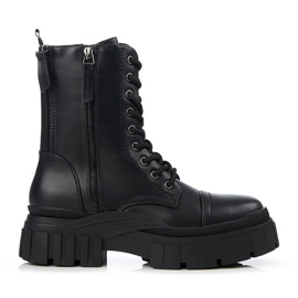 Malas femininas Shelovet pretas com zíper decorativo preto