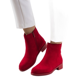 Botas vermelhas de Tereza vermelho