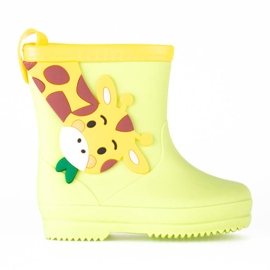 Shelovet botas baixas para menino com girafa multicolorido amarelo