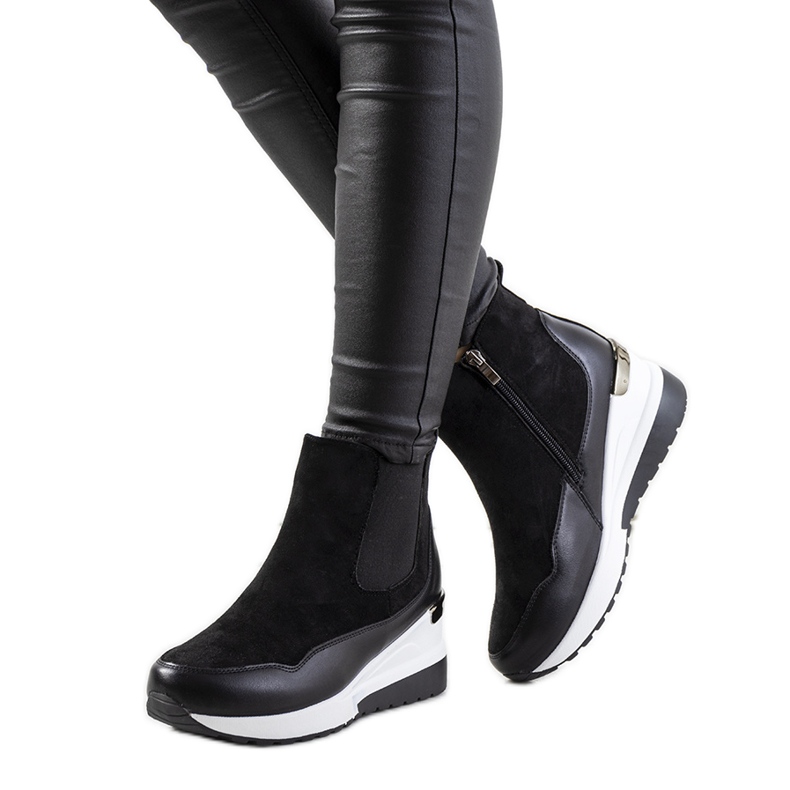 BM Botas de cunha com isolamento Arkala pretas preto