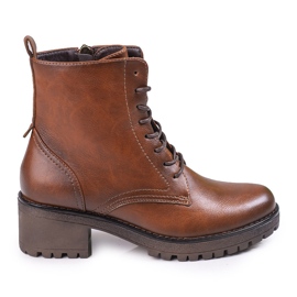 Botas clássicas com atacadores Shelovet castanho Botas clássicas com atacadores Shelovet castanho