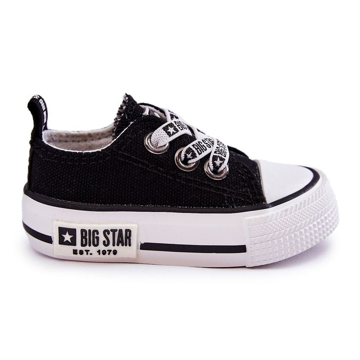 Tênis de pano infantil Big Star KK374049 Preto-Branco