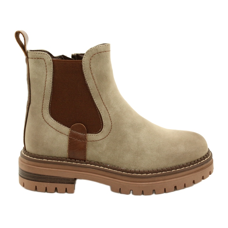 Evento Women Boots isolado com cáqui 22BT35-5038 bege