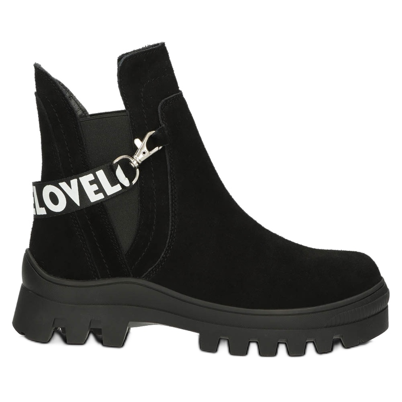Botins Slip-On em Camurça com Decoração Filippo DBT3927 Preto
