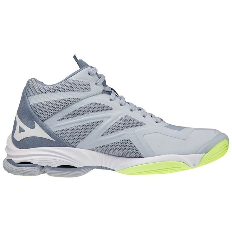 Tênis de vôlei Mizuno Wave Lightning Z7 Mid W V1GC225002 cinza tons de cinza