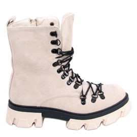 Botas com cadarço Conor Bege