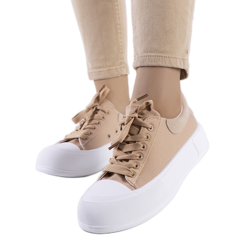 BM Tênis marrom na plataforma Kilkenny castanho