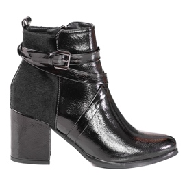 Botas femininas no poste Shelovet preto Botas femininas no poste Shelovet preto